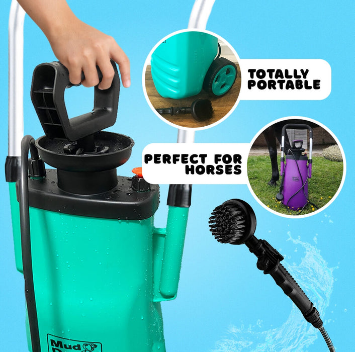 Mud Daddy® 12 Litre | Original | Mud Daddy Portable Pet Washing Device | Muddy Walks | Pet Cleaning | Horse shower