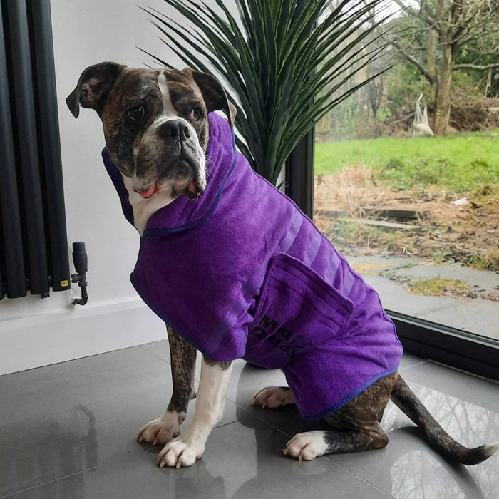 Mud Daddy® Dog Drying Coat | Dog Bathrobe | Fast Drying | Super Absorbent | Double layers | Double thickness