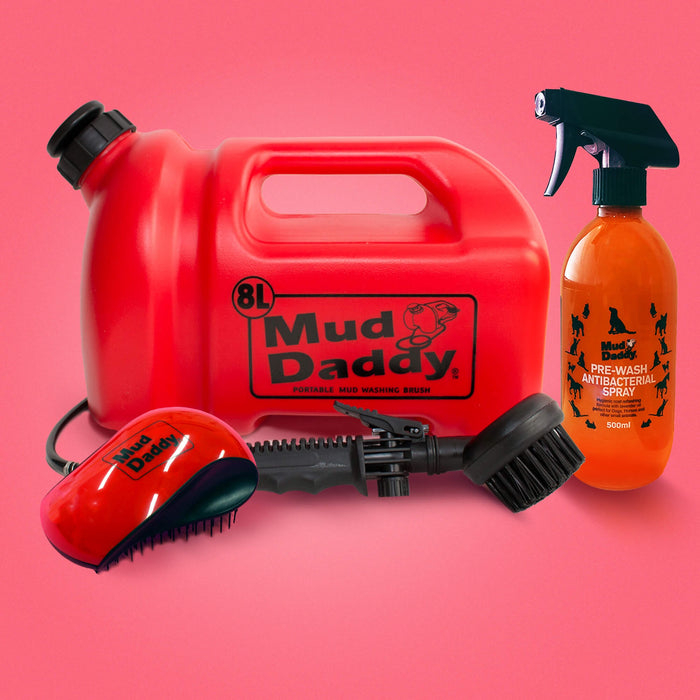 Mud Daddy® Grooming 8L Bundle | Original | Portable Pet Washing Device | Muddy Walks | Grooming