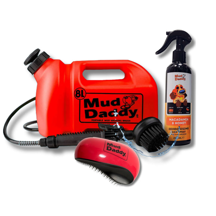 Mud Daddy® Clean Coat 8L Bundle | Original | Portable Pet Washing Device | Muddy Walks | Grooming
