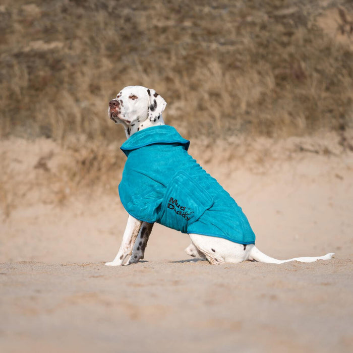 Mud Daddy® Dog Drying Coat | Dog Bathrobe | Fast Drying | Super Absorbent | Double layers | Double thickness