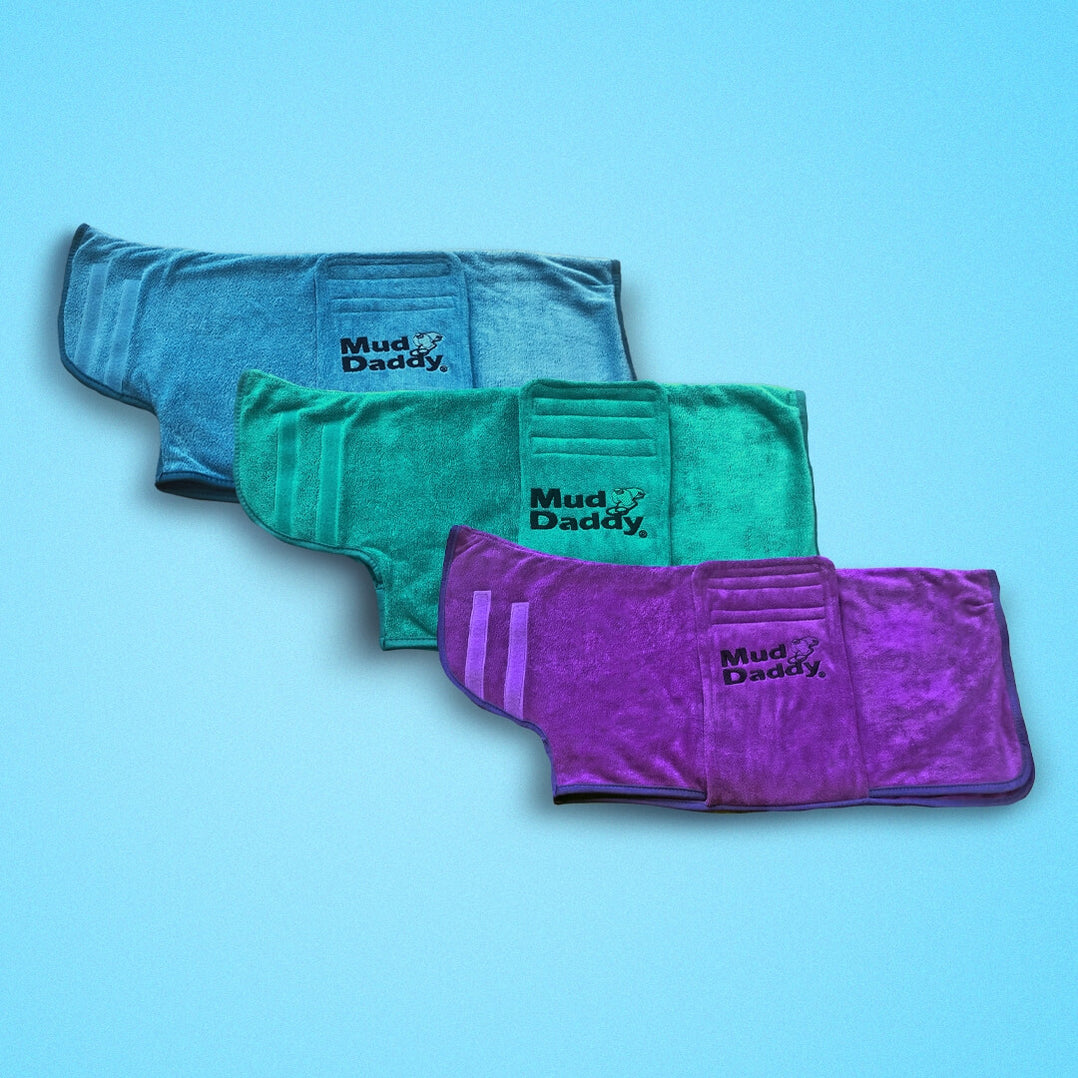 Mud Daddy® Dog Drying Coat Dog Bathrobe Fast Drying Super Absorb