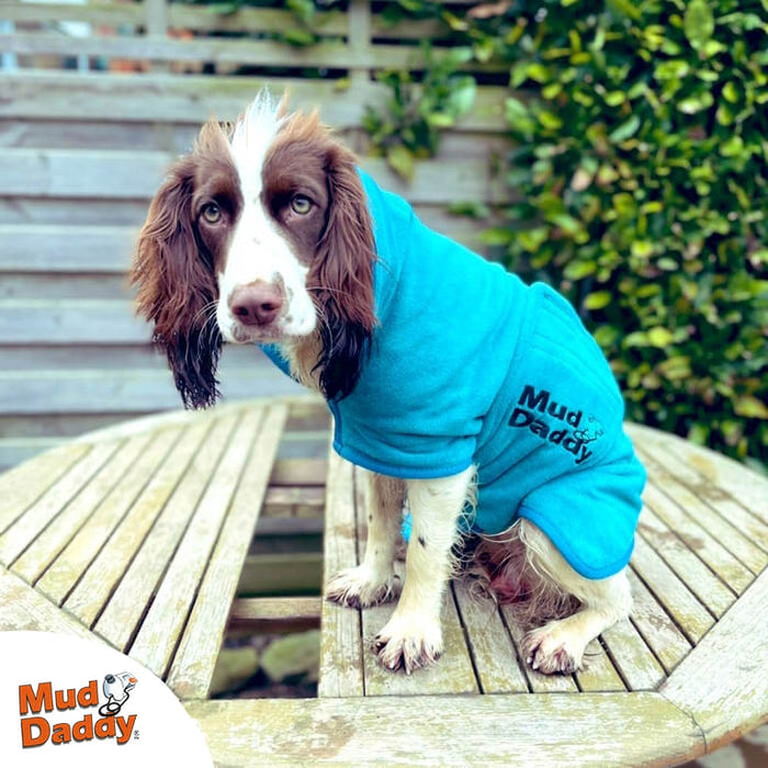 Mud Daddy® Dog Drying Coat | Dog Bathrobe | Fast Drying | Super Absorbent | Double layers | Double thickness