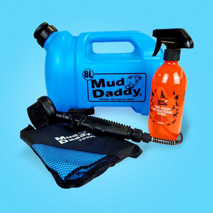 Mud Daddy® Hero 8L Bundle | Original | Portable Pet Washing Device | Muddy Walks | Grooming