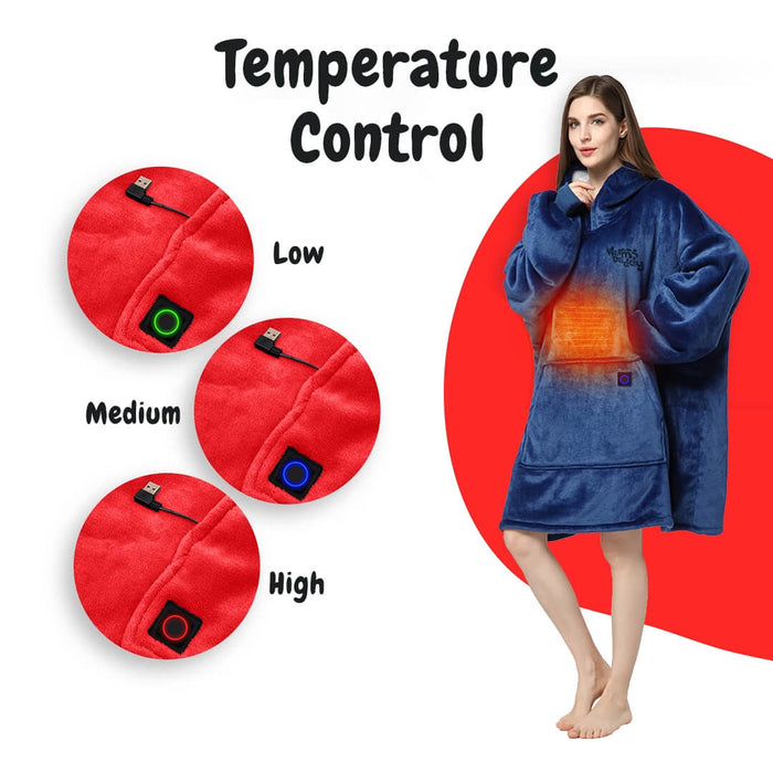Warm Daddy, the world's most versatile heated robe - Back & Front heated
