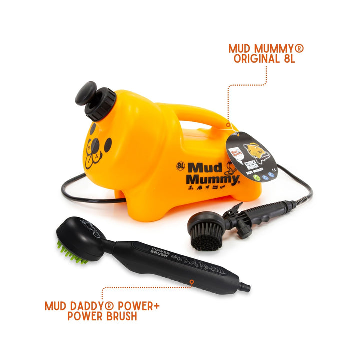 Mud Mummy® 8L Hybrid Dog Washer – Manual & Battery Brush
