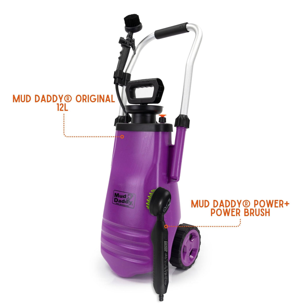 Mud Daddy® 12L Hybrid Dog Washer – Manual & Battery Brush for Large Dogs