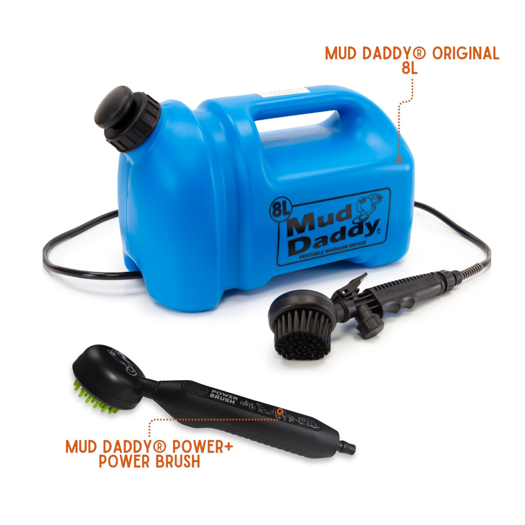 Mud Daddy® 8L Hybrid Dog Washer – Manual & Battery Brush