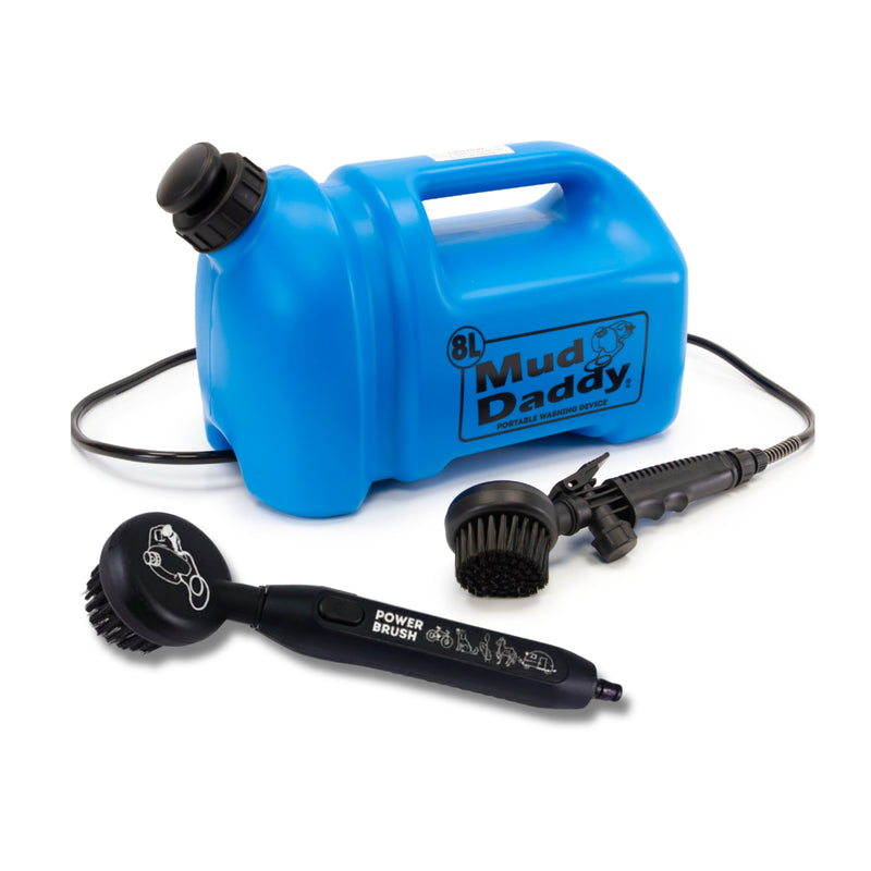 PREORDER Mud Daddy® 8L Hybrid Dog Washer – Manual & Battery Brush