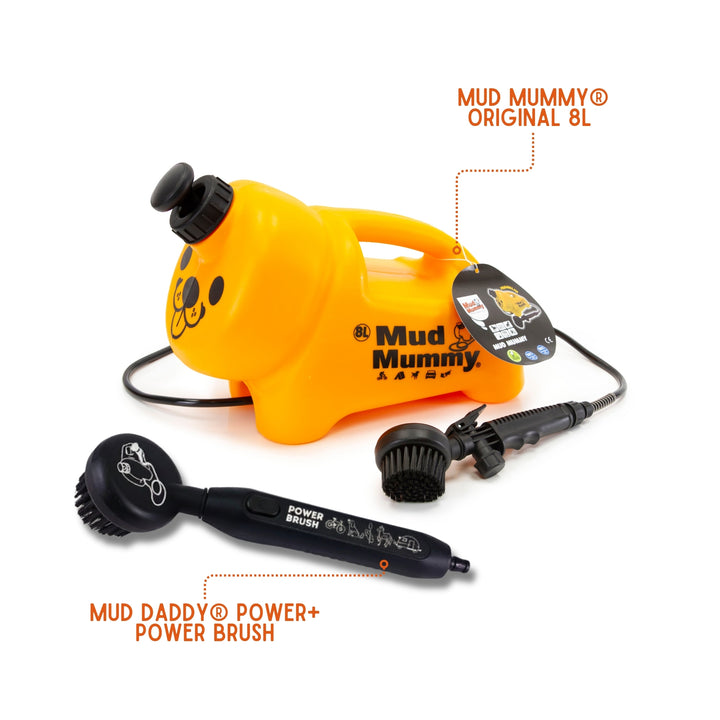 Mud Mummy® 8L Hybrid Dog Washer – Manual & Battery Brush