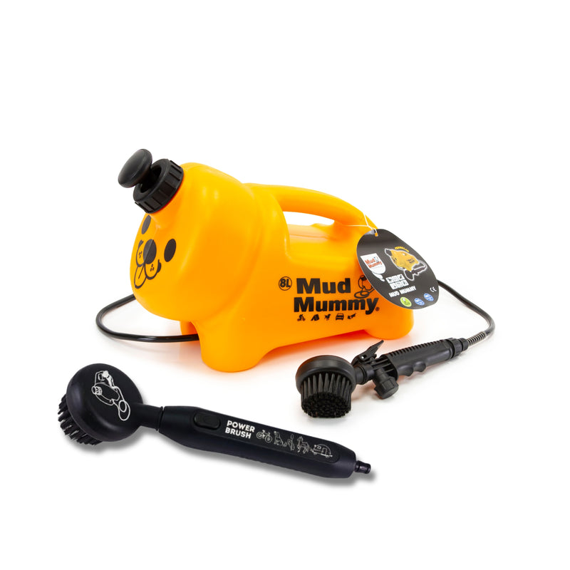 Mud Mummy® 8L Hybrid Dog Washer – Manual & Battery Brush