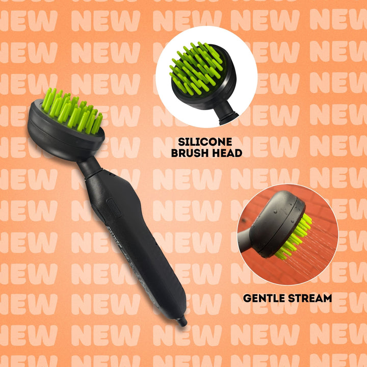 Mud Daddy® 12L Hybrid Dog Washer – Manual & Battery Brush for Large Dogs