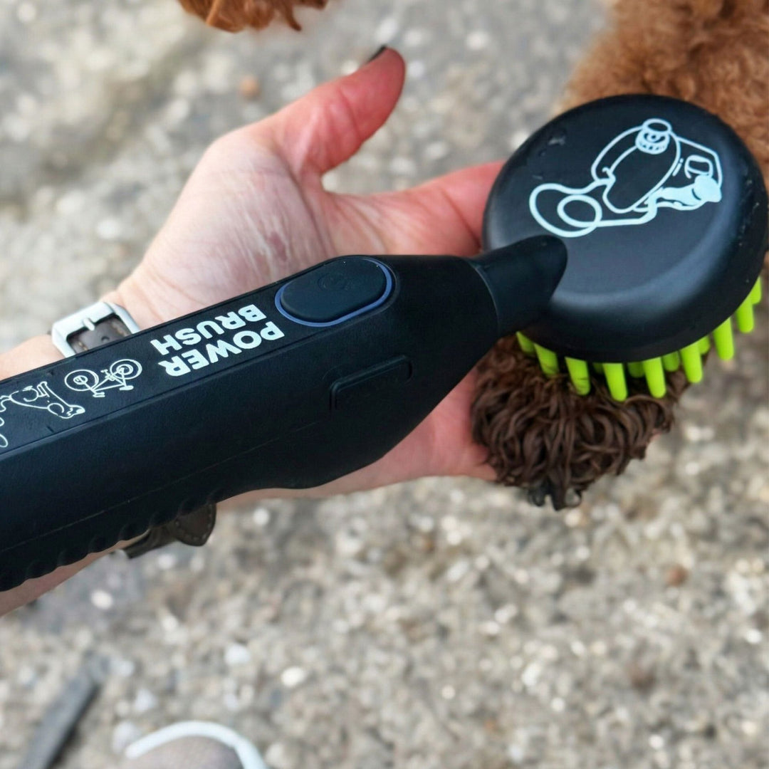 Mud Daddy® 12L Hybrid Dog Washer – Manual & Battery Brush for Large Dogs