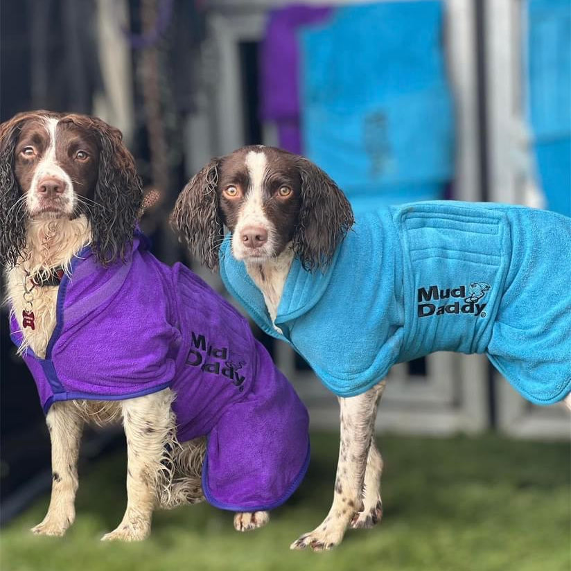 Tumble Drying Dog Drying Coats For Spaniels Mud Daddy® Super